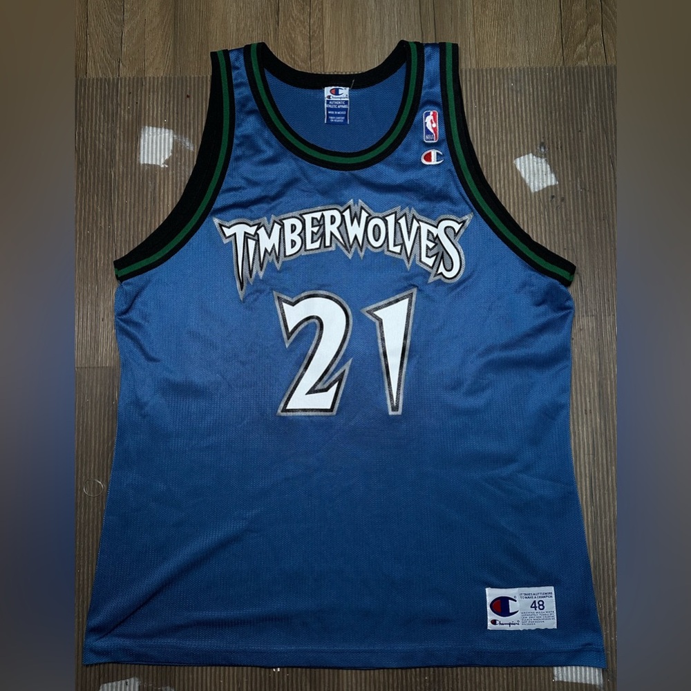 Vintage Timberwolves Kevin Garnett Champion jersey